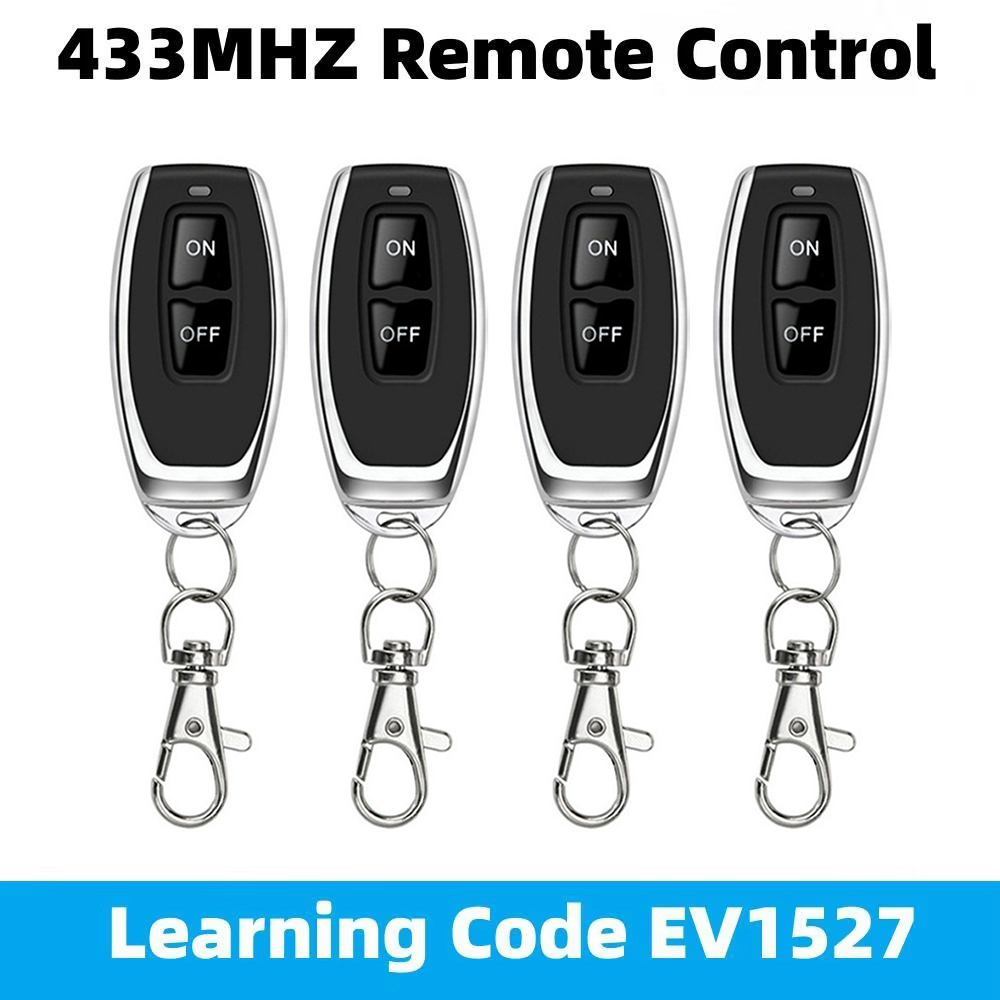 Smart Home Keyestudio - 433MHz การเรียนรู้รีโมทคอนโทรล RF รีโมทคอนโทรลรหัสการเรียนรู้ EV1527 สมาร์ทเครื่องส่งสัญญาณสําหรับรถประตูโรงรถประตู