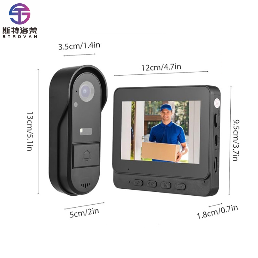 Smart Home Video Doorbell Installation - ระบบกริ่งประตูอัจฉริยะขนาด 4.3 นิ้ว พร้อมเสียง วิดีโอ จอแสดงผล