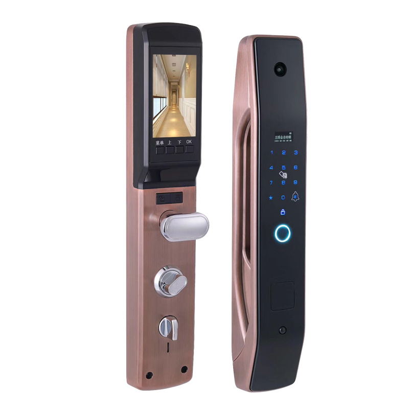 Smart Home Door Lock - ฮันเดลี่ ล็อคประตูอัจฉริยะแบบอิเล็กทรอนิกส์ ติดตั้งง่าย ควบคุมผ่านแอพ พร้อมระบบล็อคด้วยลายนิ้วมือ สำหรับบ้าน