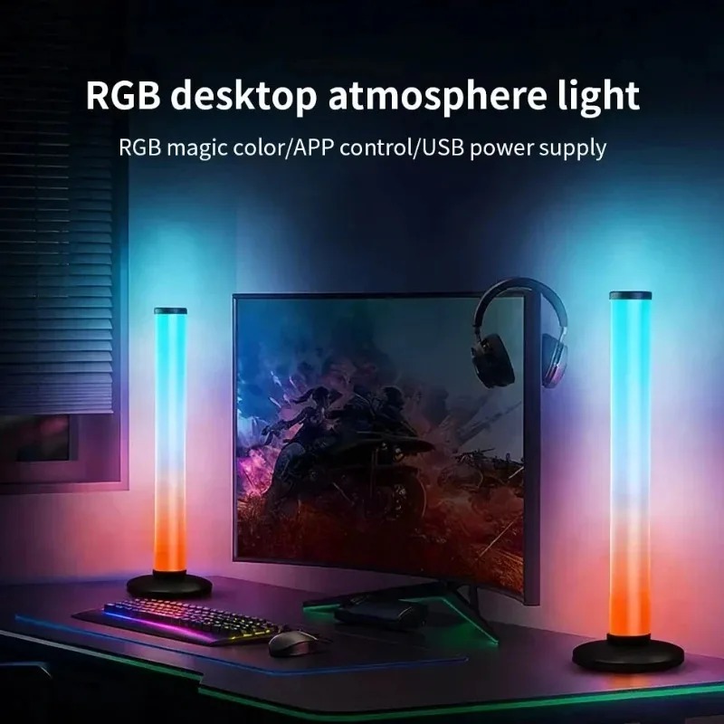 Smart Home Tv - แถบไฟ LED RGB ใช้พลังงานผ่าน USB, ไฟตกแต่งสำหรับสมาร์ททีวีพร้อมรีโมทคอนโทรลผ่านแอปพลิเคชันบลูทูธ,