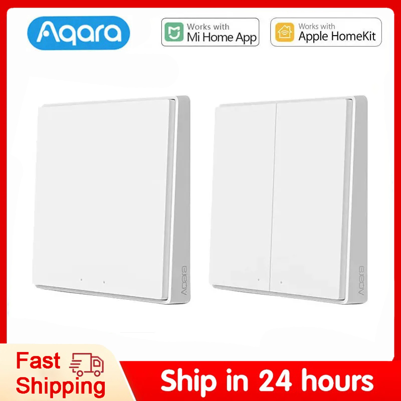 Smart Home Keyestudio - Aqaraสมาร์ทสวิตช์ผนังD1 Zigbee Wireless Keyปุ่มสวิทช์ไฟรีโมทคอนโทรลสมาร์ทสําหรับMi Home HomeKit