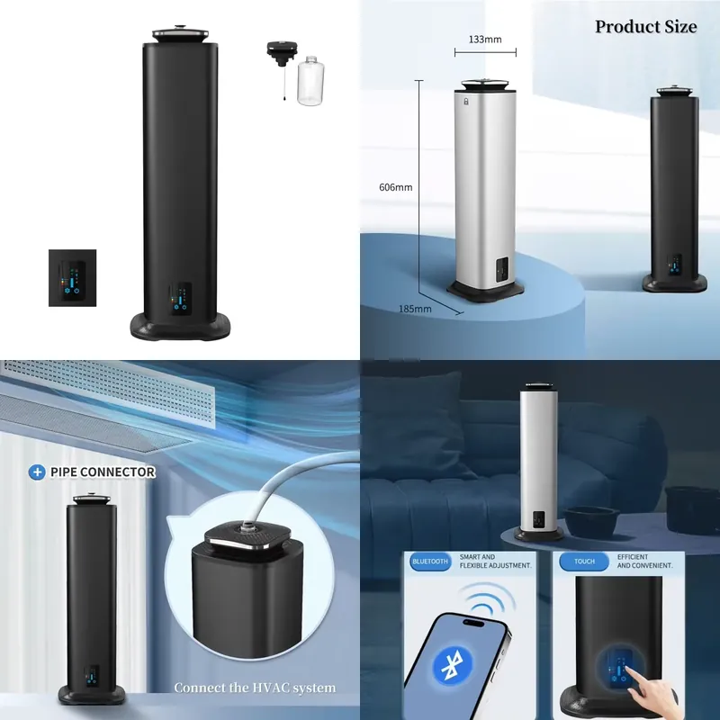 Smart Home Hvac - เครื่องกระจายกลิ่นน้ำหอมอัจฉริยะแบบไร้น้ำ ขนาด 800 มล. สำหรับโรงแรมและบ้าน ระบบกระจายกลิ่นแนวตั้งผ่านแอพพลิเคชั่น