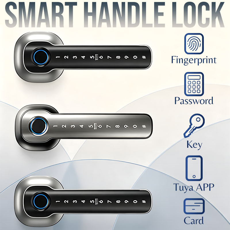 Smart Home Keyestudio - อุปกรณ์รักษาความปลอดภัยภายในบ้าน ล็อคประตูอัจฉริยะแบบสแกนลายนิ้วมือ ล็อคดิจิตอลอิเล็กทรอนิกส์พร้อมรหัสผ่าน / กุญแจ /