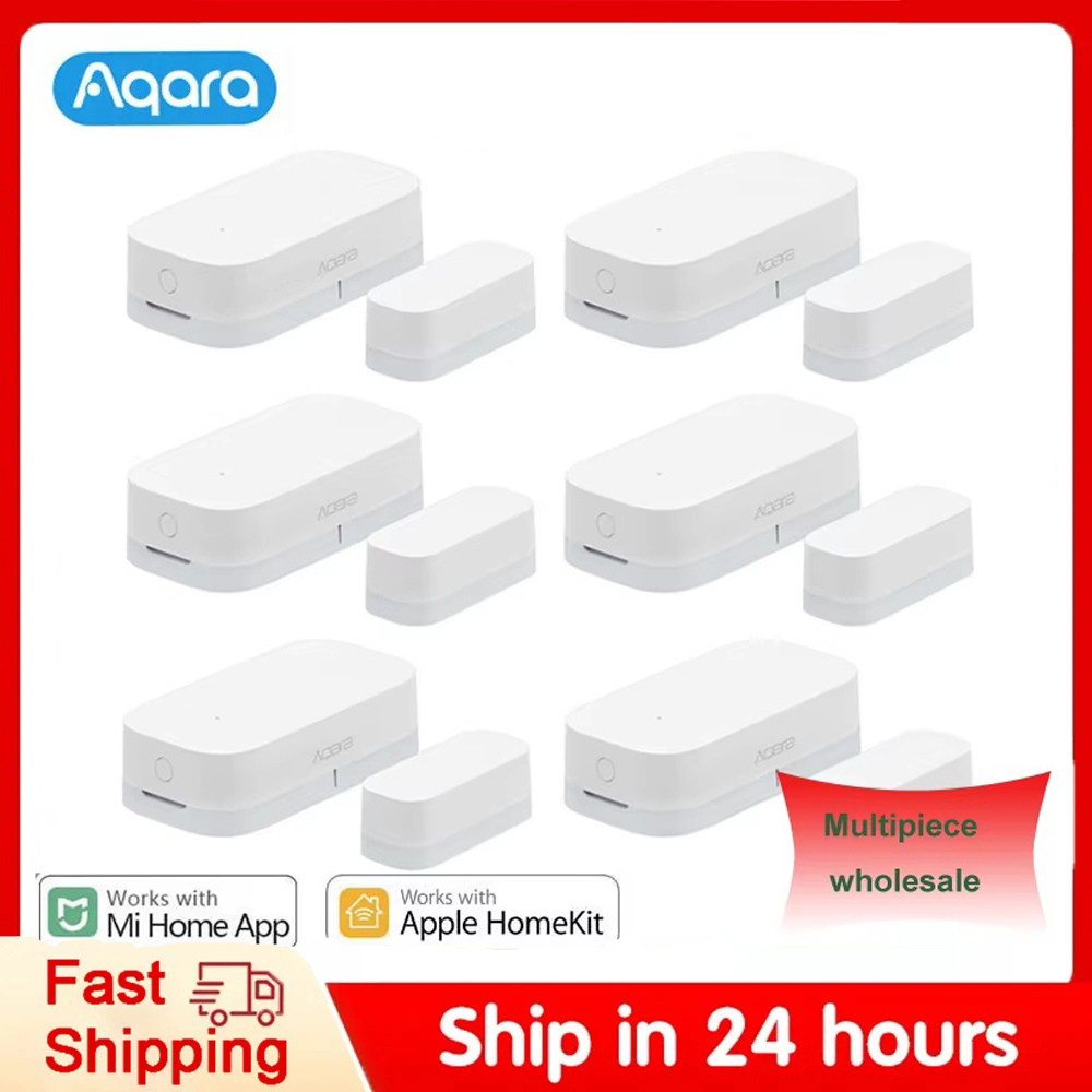 Smart Home Xiaomi Hub - Original Aqara เซ็นเซอร์ประตูหน้าต่าง ZigBee การเชื่อมต่อไร้สายสมาร์ทเซ็นเซอร์ประตู MCCGQ11LM