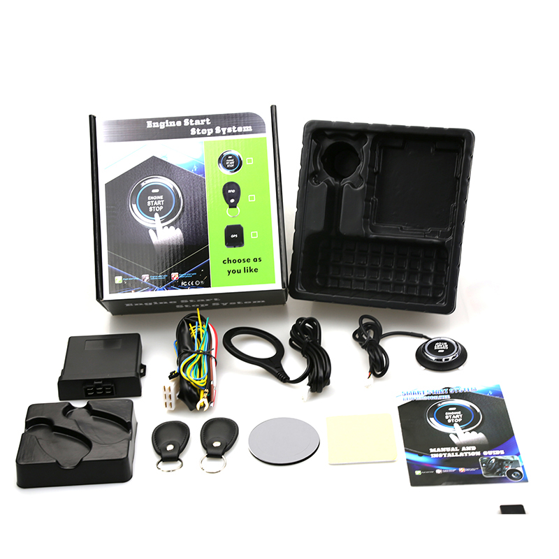 Smart Home Hvac - Nto 12V ระบบกุญแจอัจฉริยะสำหรับรถยนต์ระบบสตาร์ทรถแบบไม่มีกุญแจอัจฉริยะปุ่มกดแบบสากลระบบป้องกันการเคลื่อนที่แบบ RFID