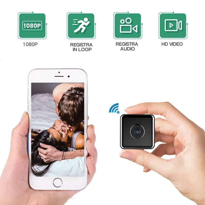 Smart Home Kamera - Wifi มินิกล้องสมาร์ทบ้านโดยเฉพาะดิจิตอล Night Vision ขนาดเล็ก Camara