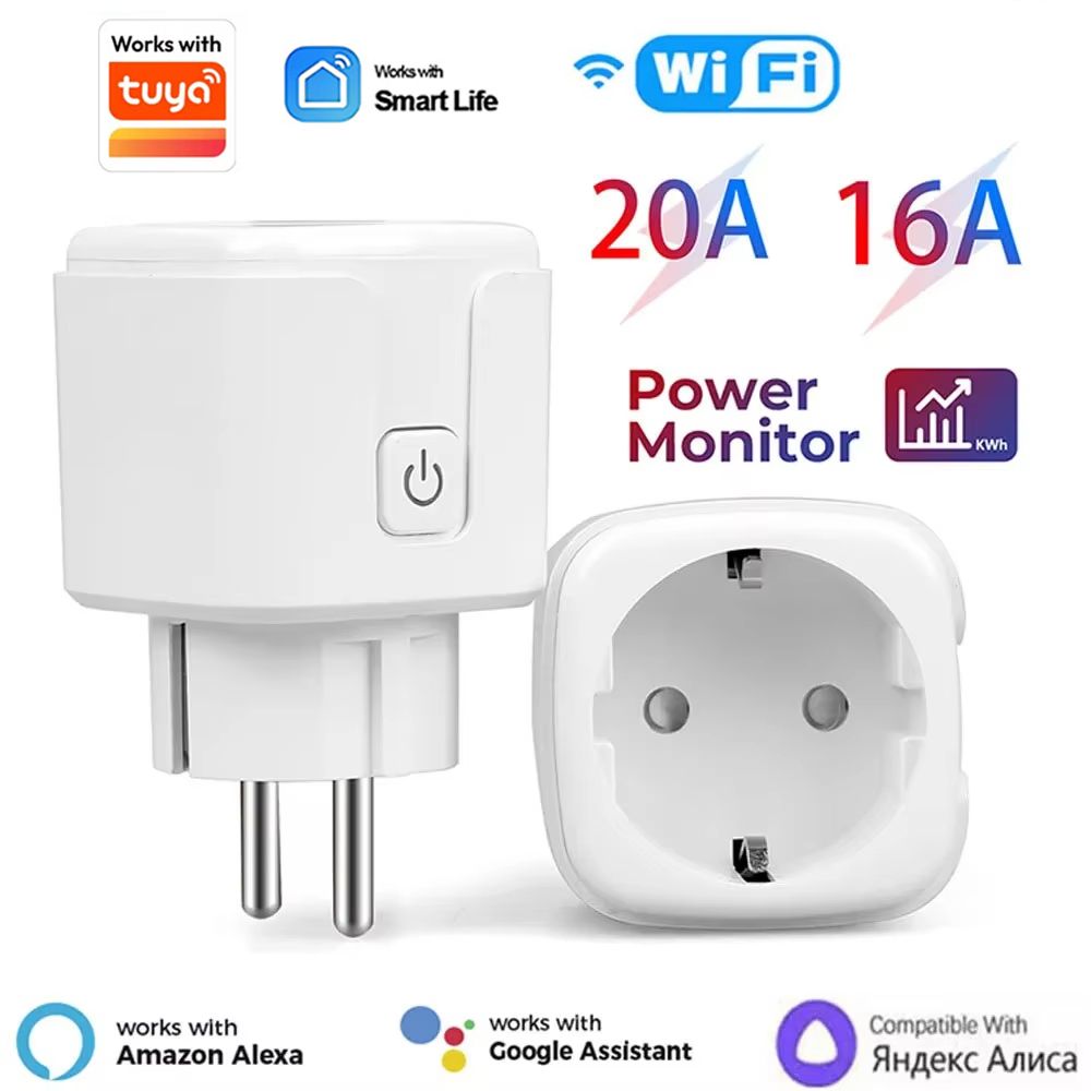 Smart Home News - ปลั๊กอัจฉริยะ 20A EU แบบ Wifi ควบคุมด้วยเสียง