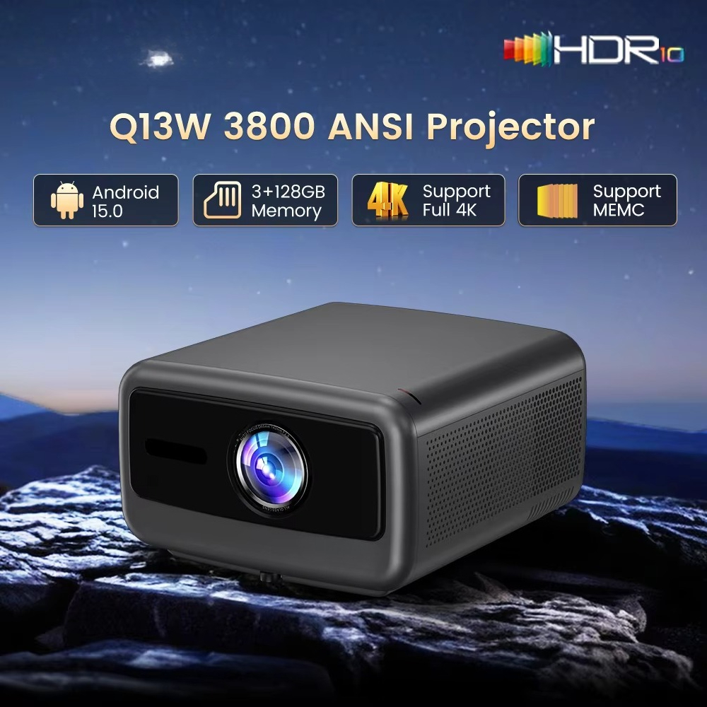 Smart Home Tv - โปรเจคเตอร์ Touyinger Q13W ความสว่างสูง 3800 Ansi