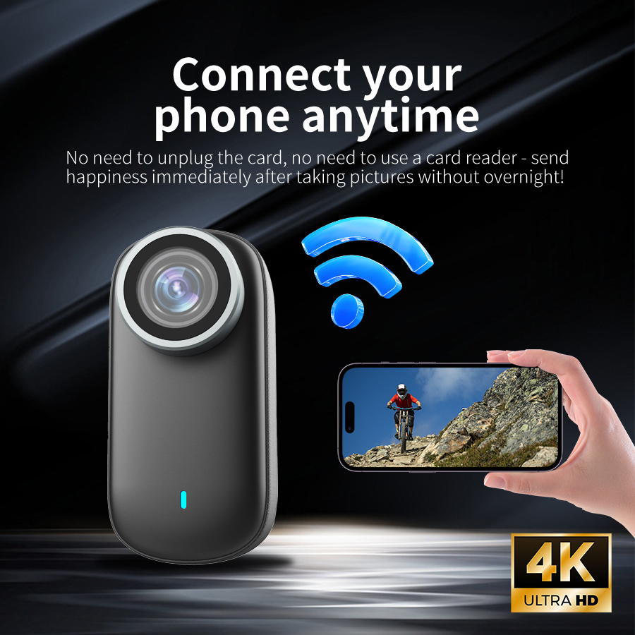 Smart Home Kamera - กล้องขนาดเล็ก UHD 4K สำหรับบันทึกภาพเคลื่อนไหว กล้องสอดแนม กล้องวงจรปิดอัจฉริยะสำหรับบ้าน