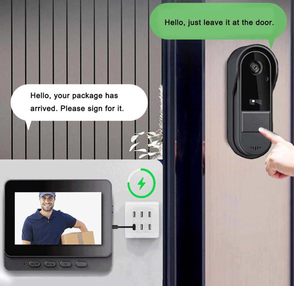 ระบบกล้องออดอัจฉริยะไร้สาย 2.4 - Smart Home Video Doorbell Installation บทวิจารณ์และราคา