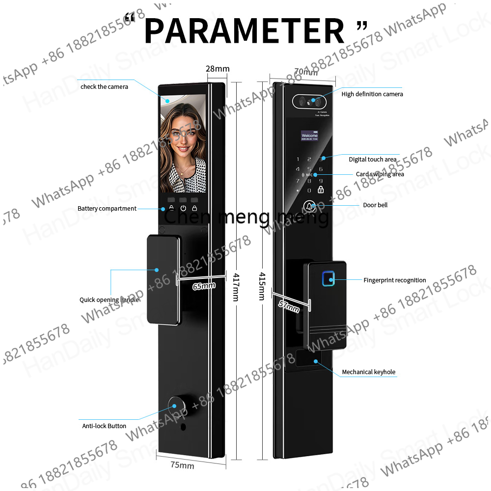 ระบบล็อคประตูอัจฉริยะ Handaily - Smart Home Video Doorbell Installation บทวิจารณ์และราคา