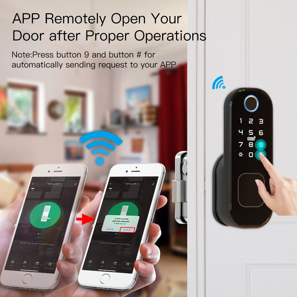 Moes WiFi Tuya ล็อคด้วยลายนิ้ว - Smart Home Door Lock บทวิจารณ์และราคา