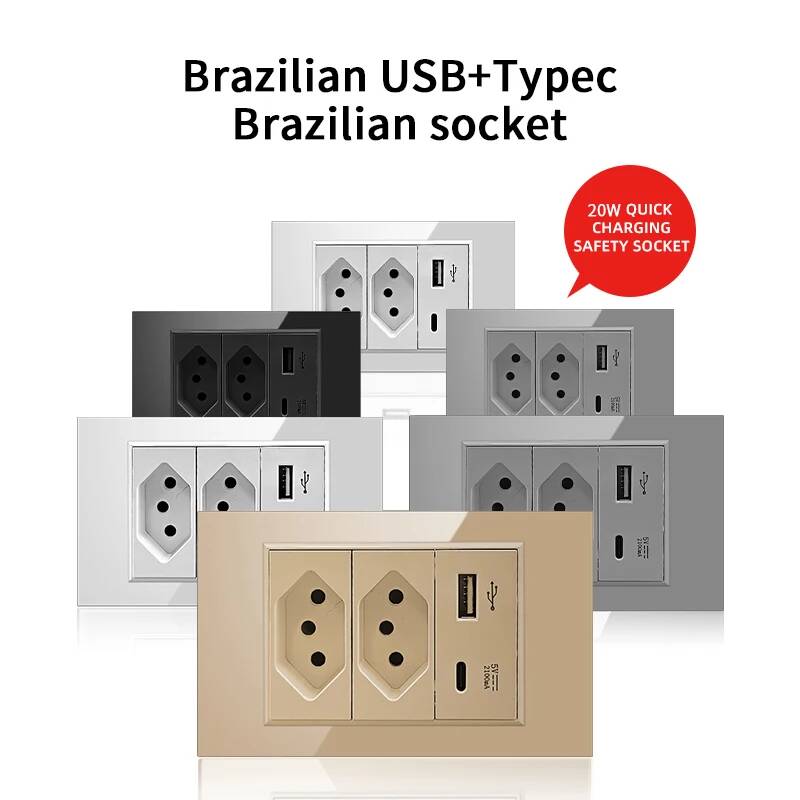 เต้ารับติดผนังแบบคู่มาตรฐานบรา - Smart Home Utilities บทวิจารณ์และราคา