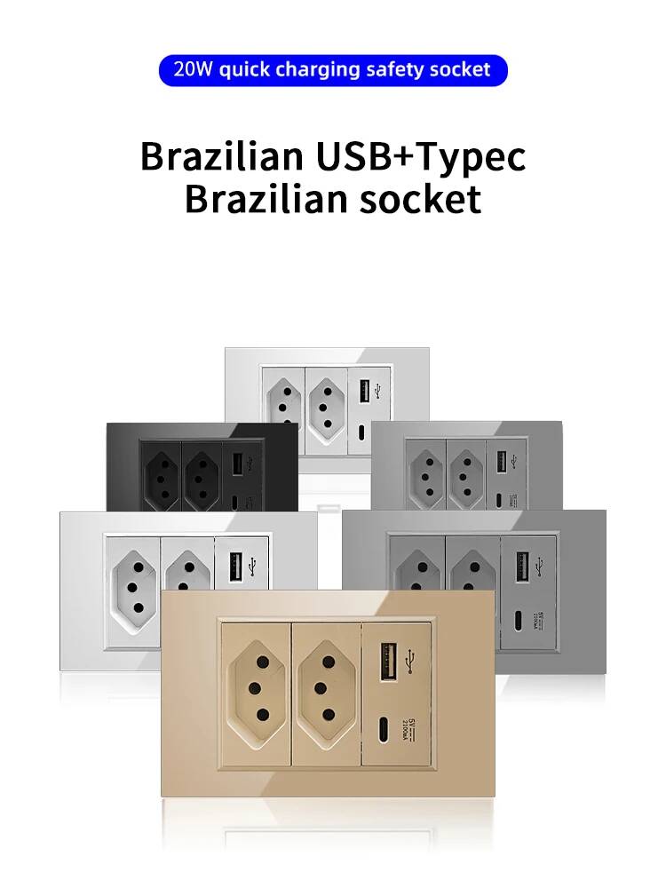 เต้ารับติดผนังแบบคู่มาตรฐานบรา - Smart Home Utilities บทวิจารณ์และราคา