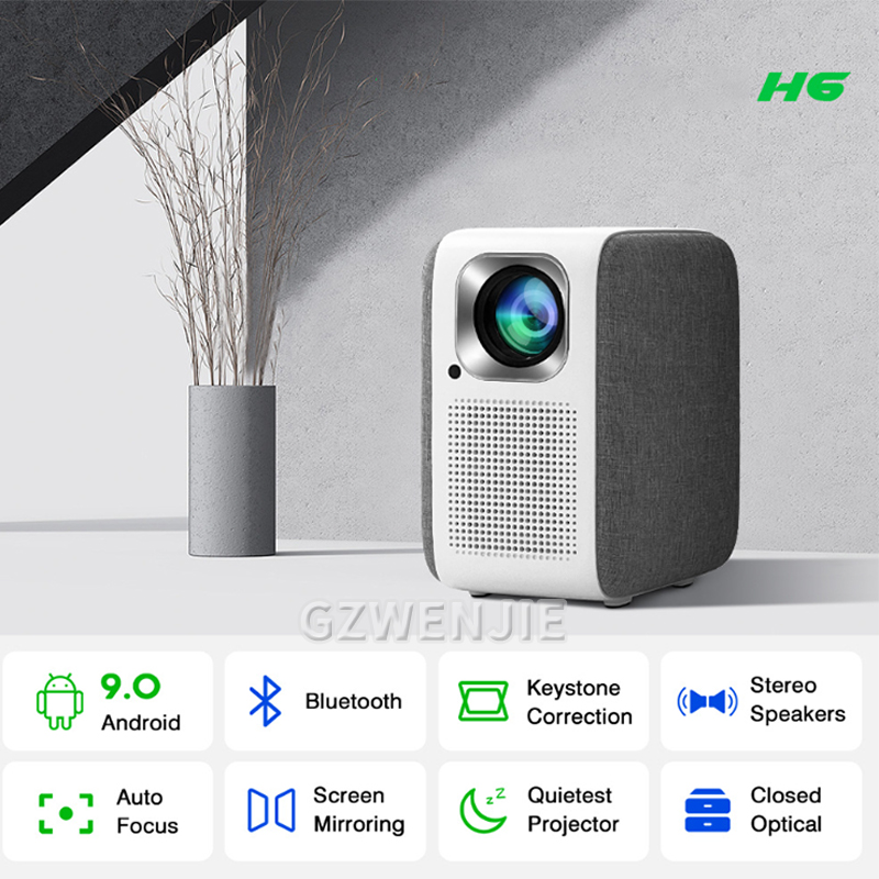 H6 มินิโปรเจคเตอร์ LED 1080P ฟ - Smart Home Tv บทวิจารณ์และราคา