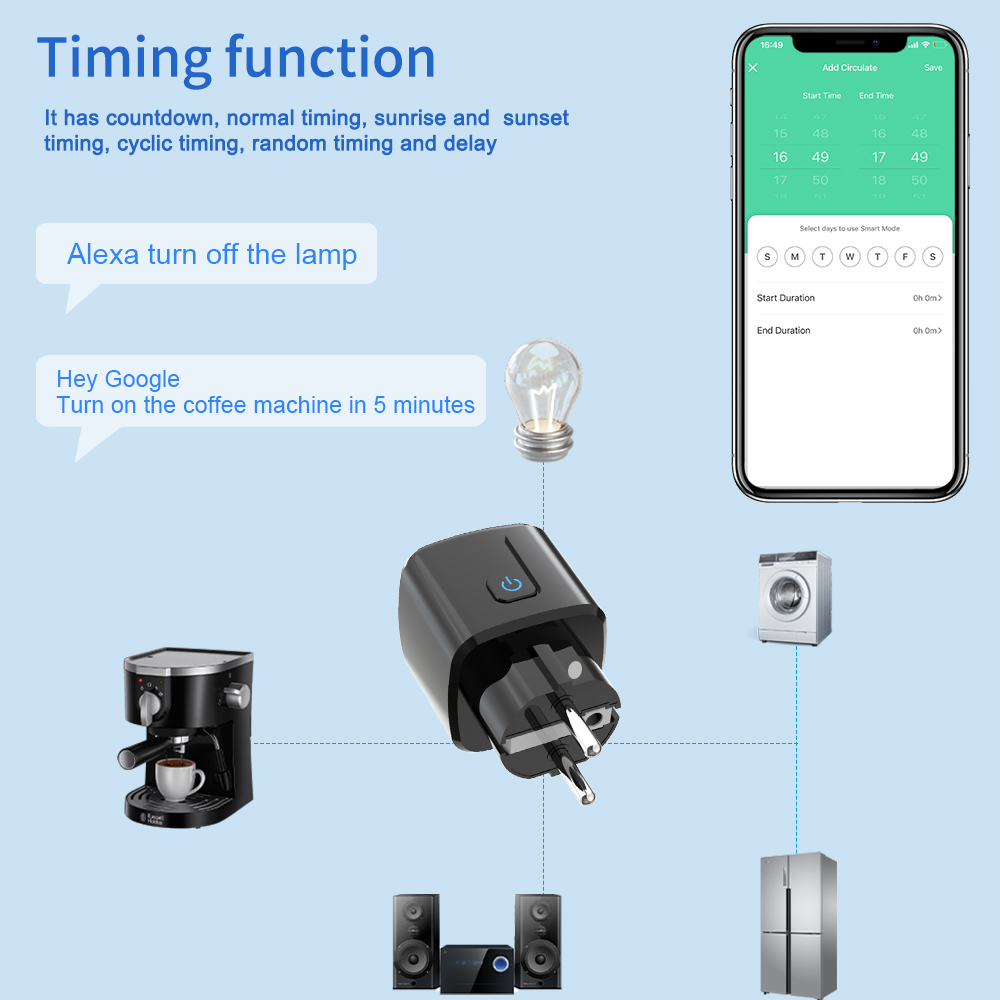 ปลั๊กอัจฉริยะ Tuya ควบคุมผ่าน  - Smart Home Wiz บทวิจารณ์และราคา
