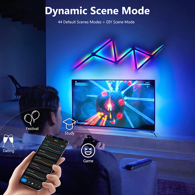 โคมไฟติดผนัง RGB อัจฉริยะ, ไฟ  - Smart Home Tv บทวิจารณ์และราคา