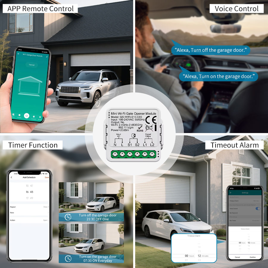 ตัวควบคุมประตูโรงรถอัจฉริยะ Tu - Smart Home Wiz บทวิจารณ์และราคา