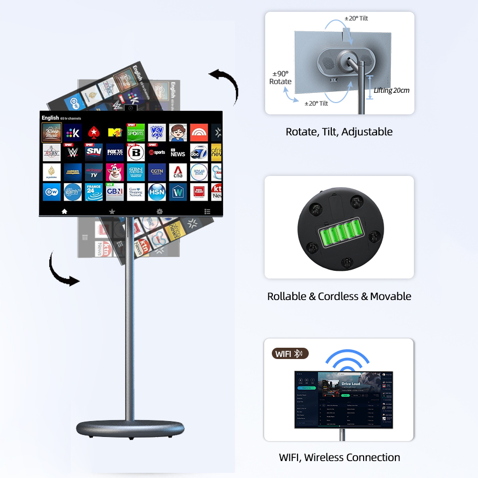 จอทีวีพกพาอัจฉริยะ จอ LCD แสดง - Smart Home Tv บทวิจารณ์และราคา