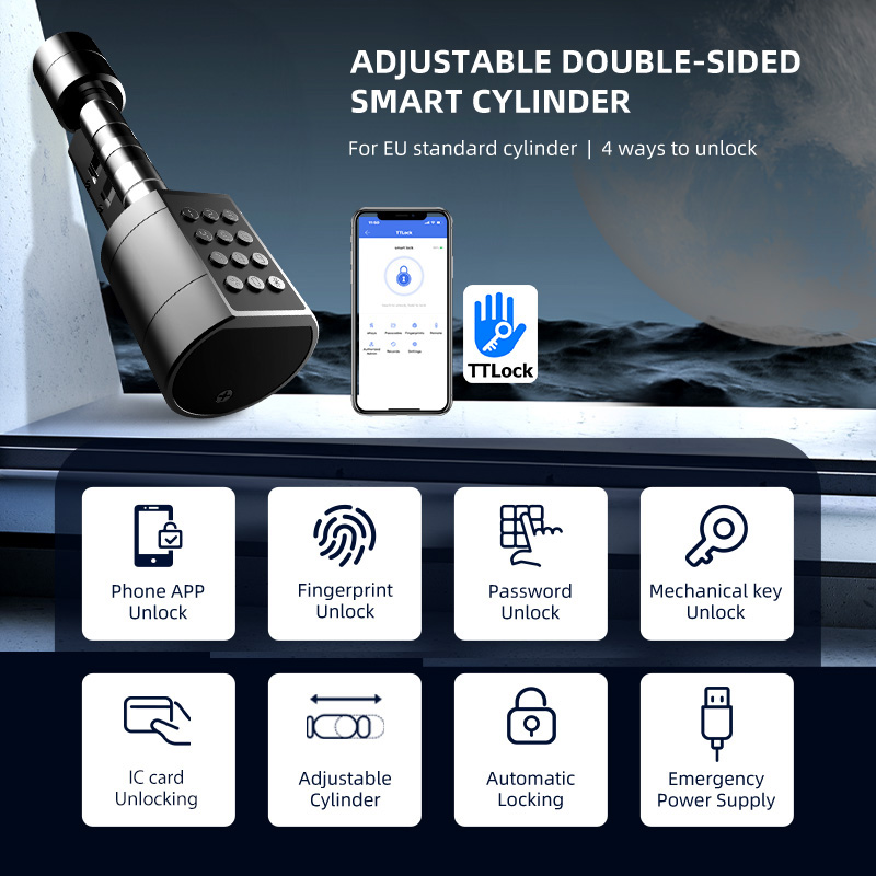 สมาร์ทล็อคประตูทรงกระบอกยูโร t - Smart Home Door Lock บทวิจารณ์และราคา