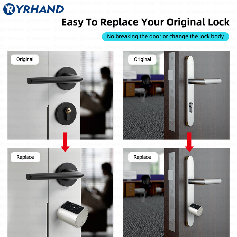 สมาร์ทล็อคประตูทรงกระบอกยูโร t - Smart Home Door Lock บทวิจารณ์และราคา