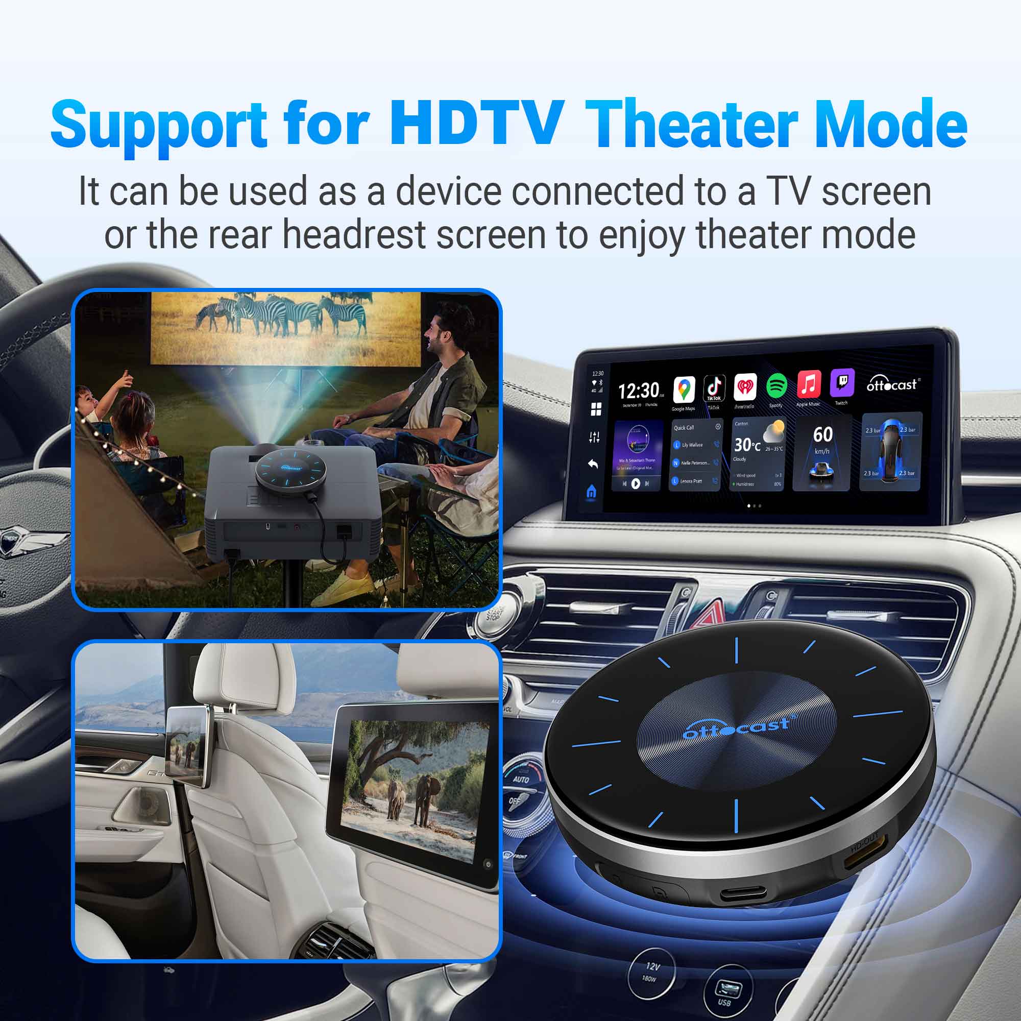 OTTOCAST P3 OttoAibox CarPlay  - Smart Home Tv บทวิจารณ์และราคา