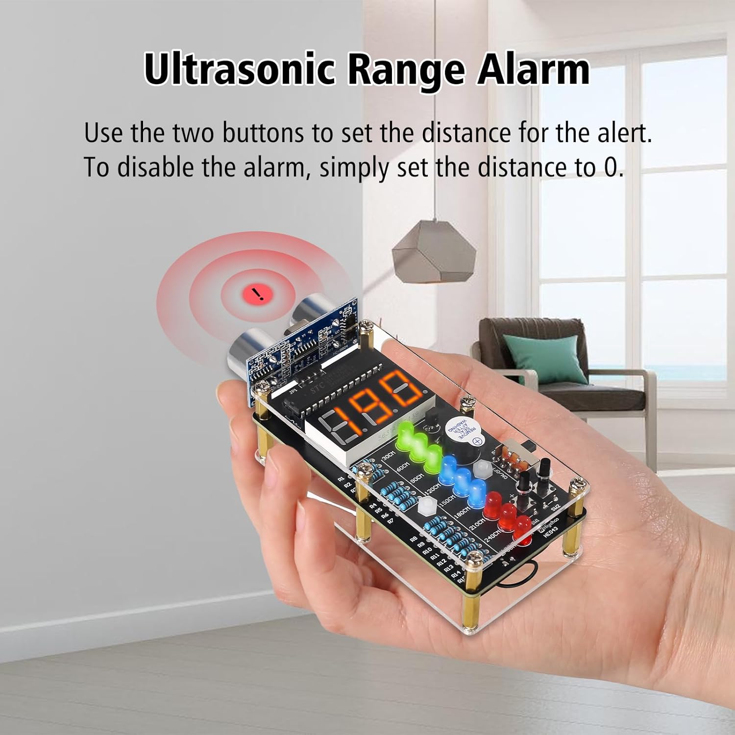 DIY อัลตราโซนิกนาฬิกาปลุกชุด H - Smart Home Arduino บทวิจารณ์และราคา