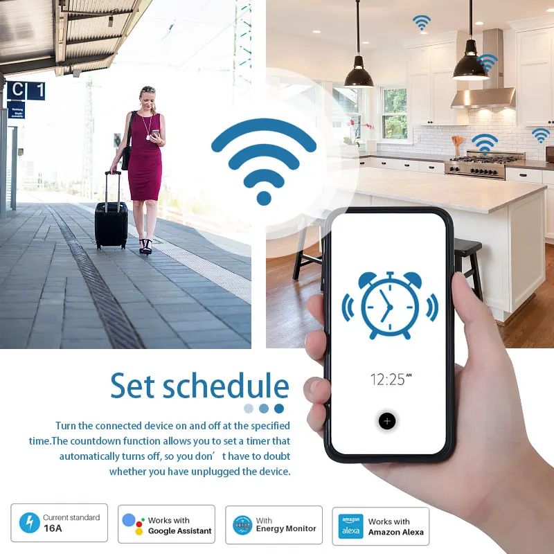 ปลั๊กอัจฉริยะ 20A EU แบบ Wifi  - Smart Home News บทวิจารณ์และราคา