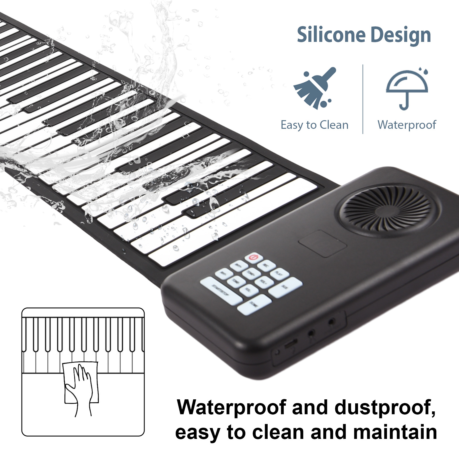 88 คีย์เปียโนแบบพกพา Handroll  - Smart Home Keyestudio บทวิจารณ์และราคา