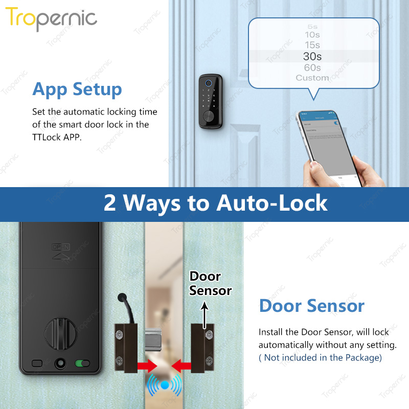 Tuya กลอนประตูแบบปลดล็อคด้วยรห - Smart Home Door Lock บทวิจารณ์และราคา