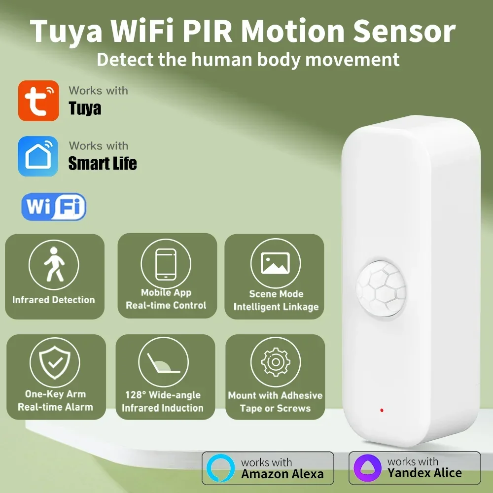 Tuya WiFI Motion Sensor PIR สม - Smart Home Wiz บทวิจารณ์และราคา