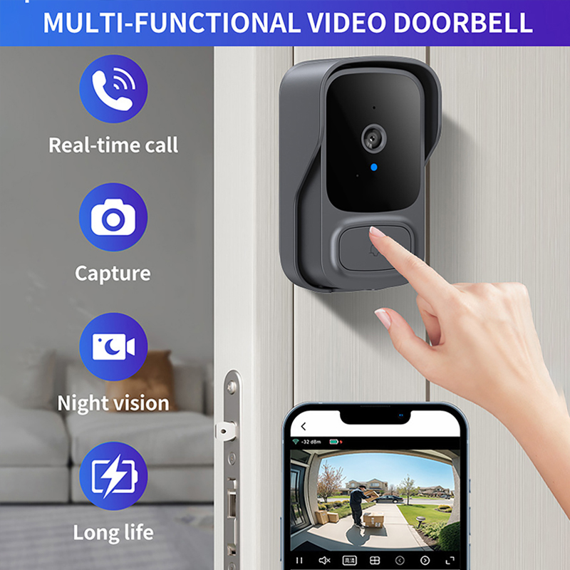 กล้องออดไร้สาย Tuay Wifi พร้อม - Smart Home Video Doorbell Installation บทวิจารณ์และราคา