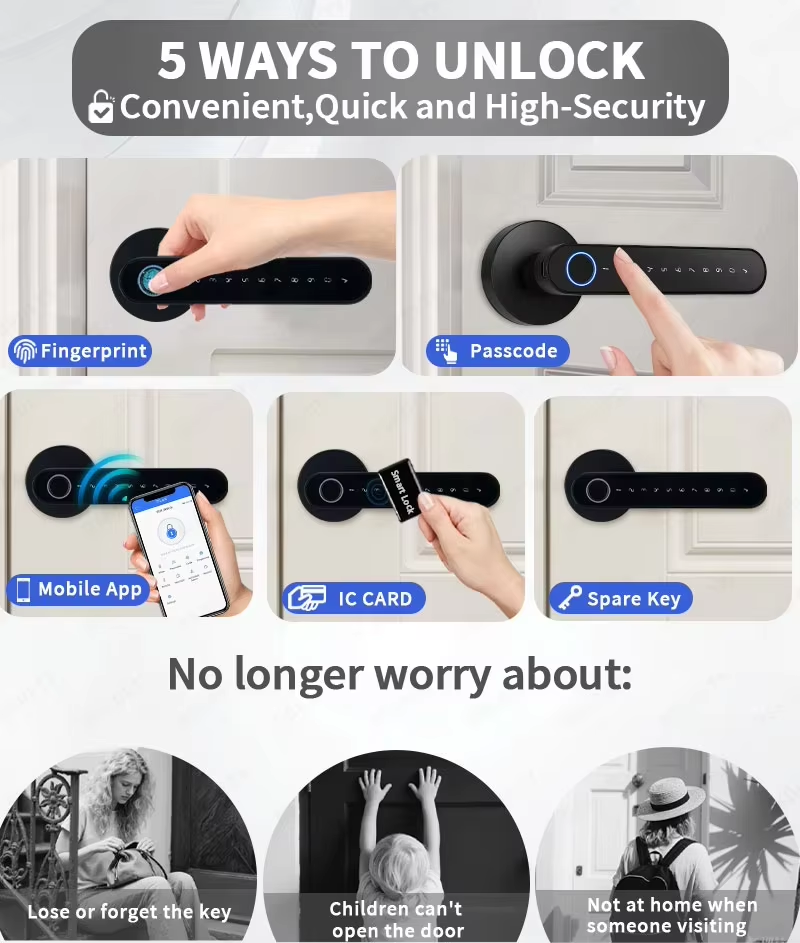 TTLock สมาร์ทล็อคประตูดิจิตอล, - Smart Home Door Lock บทวิจารณ์และราคา