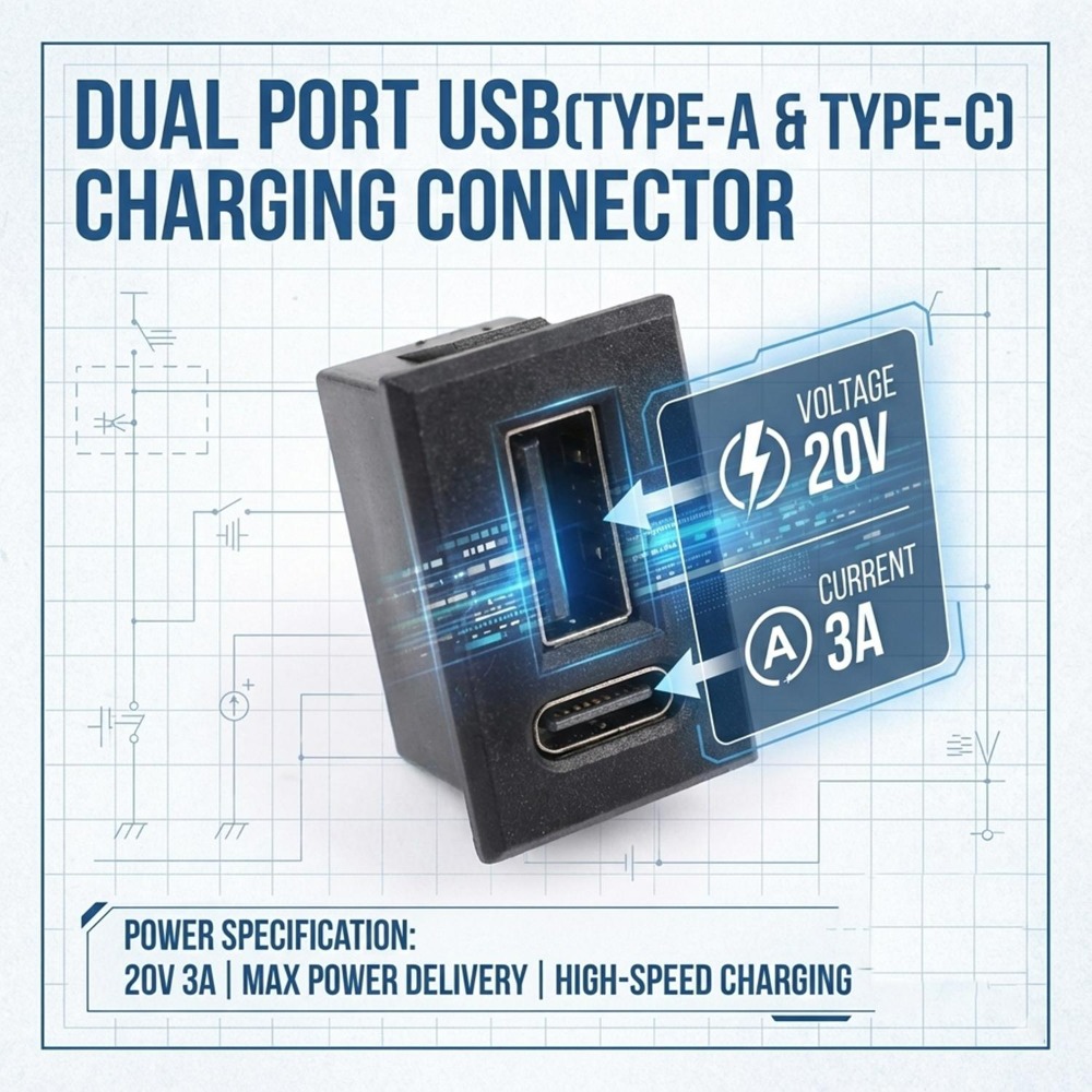 พอร์ต USB Type C แบบคู่ 20V/3A - Smart Home Utilities บทวิจารณ์และราคา
