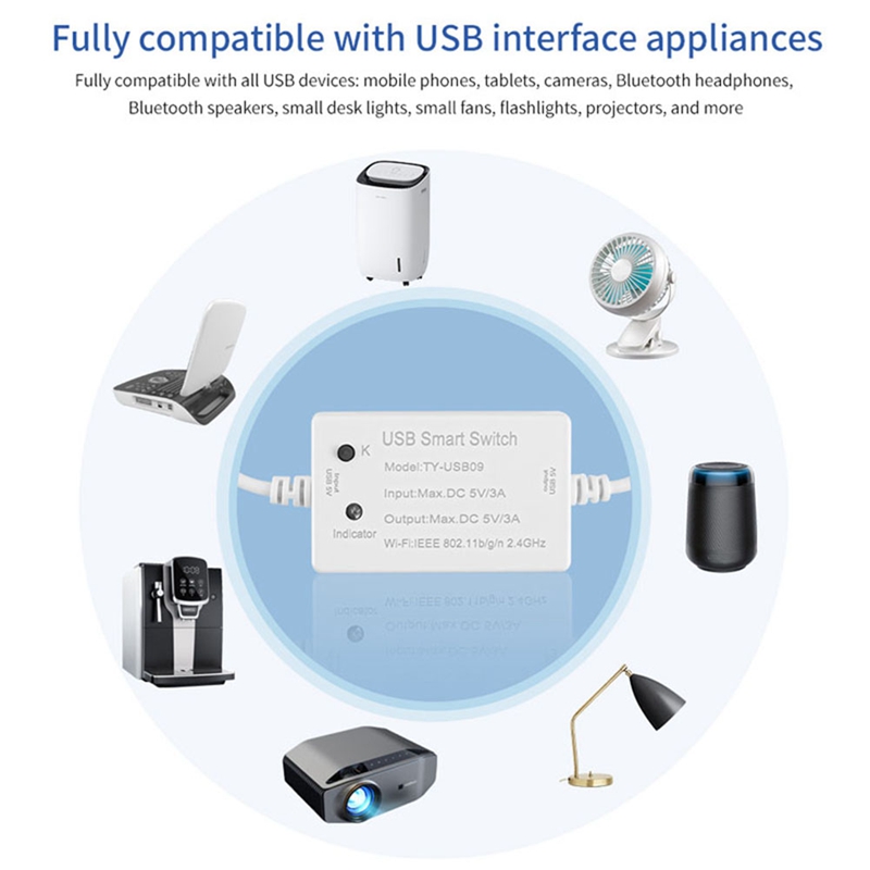 สวิตช์อัจฉริยะ Tuya USB 1ชิ้นต - Smart Home Utilities บทวิจารณ์และราคา